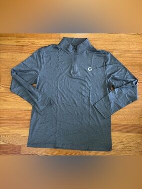 JumGear Pullover Shirt Men’s Large Gray  1/4 Zip Lightweight Athleticwear New